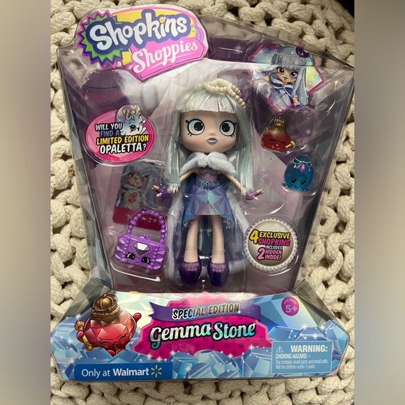 Shopkins Shoppies Gemma Stone Doll with Purple and Silver Accents VIP